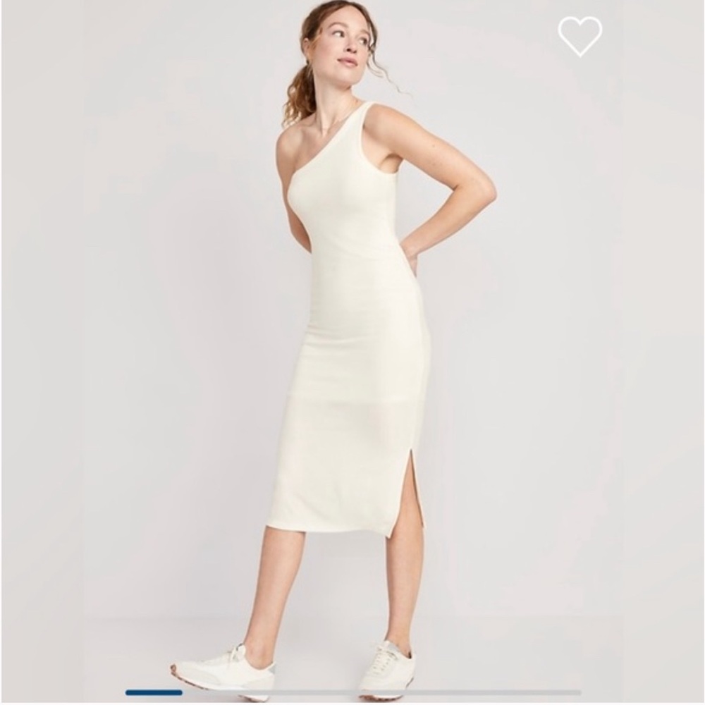 Old Navy UltraLite One-Shoulder Rib Knit Dress